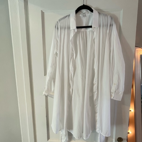 J Crew sheer linen beach cover up - Picture 7 of 9